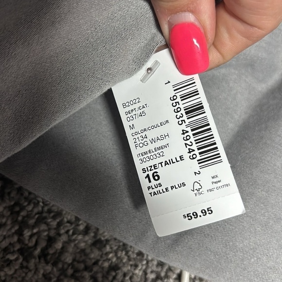 Kids Gray Jeans size 16 - Picture 3 of 3